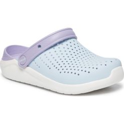 Klapki CROCS - Literide Clog K 205964-4KA Mineral Blue/White. Niebieskie klapki damskie Crocs, bez wzorów, z tworzywa sztucznego, bez obcasa. Za 179,00 zł.