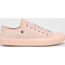 Big Star - Tenisówki. Różowe trampki i tenisówki damskie marki BIG STAR, bez wzorów, z materiału, na sznurówki. Za 99,90 zł.
