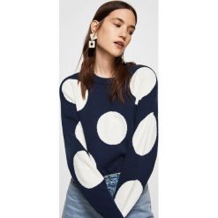 Mango - Sweter Spot. Szare bez kategorii Mango, s, z elastanu, z okrągłym kołnierzem. W wyprzedaży za 79,90 zł.