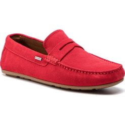 Mokasyny TOMMY HILFIGER - Classic Suede Penny Loafer FM0FM02109 Tango Red 611. Czerwone mokasyny męskie TOMMY HILFIGER, ze skóry, eleganckie. Za 579,00 zł.