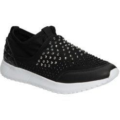 Sportowe casu l43655. Czarne buty sportowe damskie Casu, bez wzorów, ze skóry ekologicznej, eleganckie. Za 119,99 zł.