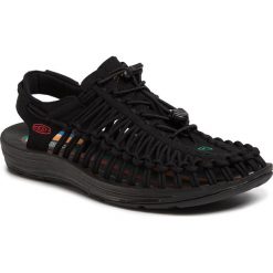 Sandały KEEN - Uneek 1023048 Multi/Black. Czarne sandały męskie Keen, ze skóry ekologicznej, bez zapięcia. Za 419,00 zł.