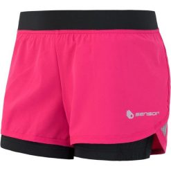 Sensor Trail Szorty Damskie Różowe/Czarne L. Różowe spodenki sportowe damskie Sensor, l, bez wzorów, sportowe, do biegania. W wyprzedaży za 139,00 zł.