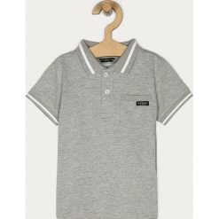 Guess Jeans - Polo dziecięce 92-122 cm. Szare t-shirty chłopięce Guess Jeans, z aplikacjami, z bawełny, bez rękawów. Za 139,90 zł.