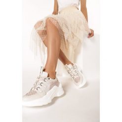 Beżowe Sneakersy Eluno. Brązowe sneakersy damskie Born2be. Za 129,99 zł.