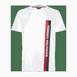 Tommy Hilfiger męska koszulka UM0UM01744 Crew Neck Tee L biała. Białe koszulki męskie TOMMY HILFIGER, m, bez wzorów, z bawełny, bez kołnierzyka, bez rękawów. Za 179,00 zł.