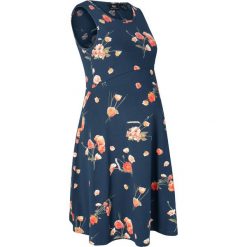 Sukienka shirtowa ciążowa w kwiaty bonprix ciemnoniebieski w kwiaty. Niebieskie sukienki damskie bonprix, w kwiaty, eleganckie. Za 99,99 zł.