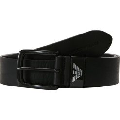 Emporio Armani CINTURA Pasek nero. Czarne paski męskie Emporio Armani, w paski, z materiału. Za 419,00 zł.