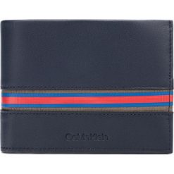 Calvin Klein Runner Portfel Niebieski. Niebieskie portfele męskie Calvin Klein, bez wzorów, ze skóry. Za 290,95 zł.