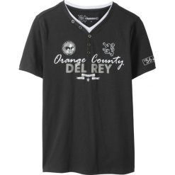 Odzież chłopięca: T-shirt 2 w 1 bonprix czarny z nadrukiem