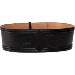 Pasek Damski ELISABETTA FRANCHI - CT-24S-02E2-V129 Nero 110. Czarne paski damskie Elisabetta Franchi, w paski, ze skóry ekologicznej. W wyprzedaży za 409,00 zł.