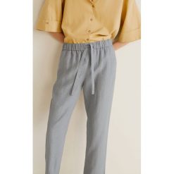 Mango - Spodnie Linen. Spodnie damskie Mango. W wyprzedaży za 79,90 zł.