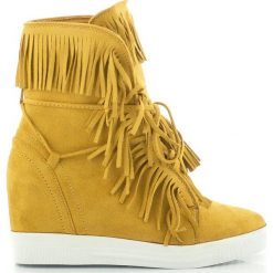 Camelowe Sneakersy Z Frędzlami (40). Pomarańczowe sneakersy damskie Estetino. Za 59,00 zł.