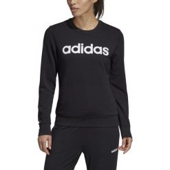 DAMSKA BLUZA ADIDAS LINEAR (XXS). Czarne bluzy damskie Adidas, xxs, z aplikacjami, z bawełny, bez rękawów, bez kaptura. W wyprzedaży za 139,99 zł.