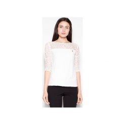 Bluzka VT011 Ecru. Brązowe bluzki damskie Venaton, xl, bez wzorów, bez kołnierzyka, bez rękawów. Za 129,00 zł.