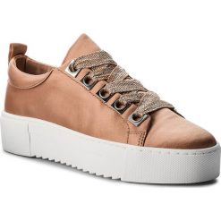 Sneakersy BRONX - 66121-A New Nude 2208. Pomarańczowe półbuty damskie marki Bronx, bez wzorów, ze skóry, bez obcasa, na obcasie, bez zapięcia. W wyprzedaży za 259,00 zł.
