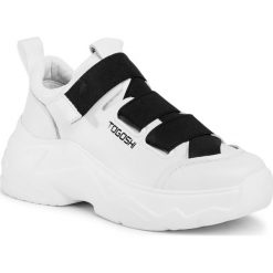 Sneakersy TOGOSHI - TG-19-04-000186 102. Białe półbuty damskie Togoshi, na co dzień, bez wzorów, ze skóry, bez obcasa, bez zapięcia. W wyprzedaży za 349,00 zł.