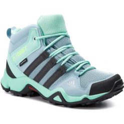 Buty adidas - Terrex Ax2r Mid Cp K BC0672 Ashgre/Carbon/Clemin. Niebieskie botki dziewczęce Adidas. W wyprzedaży za 229,00 zł.