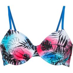 Stroje dwuczęściowe damskie: Biustonosz bikini na fiszbinach bonprix niebiesko-czerwony