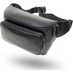 NERKA EMPORIO ARMANI. Czarne torby męskie skórzane Emporio Armani, w paski, ze skóry. Za 1079,00 zł.
