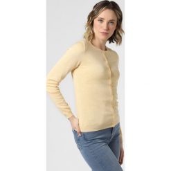 Marie Lund - Kardigan damski, żółty. Żółte swetry damskie Marie Lund, xxl, bez wzorów, z dzianiny, klasyczne, bez rękawów, bez kaptura. Za 179,95 zł.