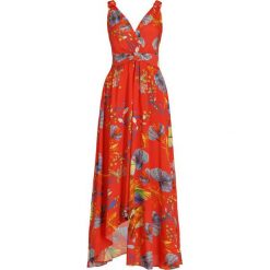 Sukienka letnia Pinko Regan Abito Twill St. Amazzoni PE 19 PBK2 1B13SA 7490. Czerwone sukienki damskie Pinko, na lato, bez wzorów, z wiskozy, bez kołnierzyka, bez rękawów. W wyprzedaży za 889,00 zł.