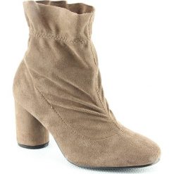 Botki damskie lity: Botki w kolorze khaki