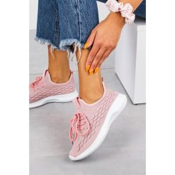 Różowe buty sportowe sznurowane casu b729-2. Różowe buty sportowe damskie Casu, bez wzorów, sportowe. Za 59,99 zł.