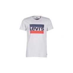 T-shirty z krótkim rękawem Levis SPORTSWEAR LOGO GRAPHIC. Szare t-shirty męskie Levi's®, s, bez wzorów, bez kołnierzyka, krótkie. Za 140,53 zł.