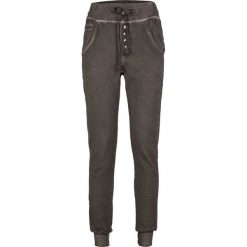 Spodnie dresowe damskie: Spodnie dresowe bonprix ciemny khaki „used”