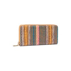 ACCCESSORIES 1W1-051-SS20 Pomarańczowy. Pomarańczowe portfele damskie ACCCESSORIES, bez wzorów, z tworzywa sztucznego. Za 49,99 zł.