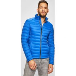 Tom Tailor Denim - Kurtka. Niebieskie płaszcze męskie TOM TAILOR DENIM, s, bez wzorów, z poliesteru, krótkie, bez kaptura. W wyprzedaży za 219,90 zł.
