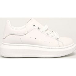 Answear - Buty. Białe buty sportowe damskie ANSWEAR, bez wzorów, z gumy, sportowe. Za 129,90 zł.