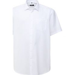 Seidensticker COMFORT FIT KENT Koszula biznesowa white. Białe koszule męskie marki Seidensticker, m, z bawełny, z klasycznym kołnierzykiem. Za 349,00 zł.