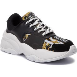 Sneakersy VERSACE JEANS COUTURE - E0VUBSI8 71185 899. Czarne półbuty damskie Versace Jeans Couture, z jeansu. Za 1029,00 zł.