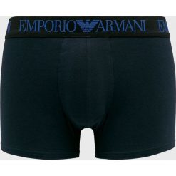 Emporio Armani - Bokserki (2-pack). Niebieskie bokserki męskie Emporio Armani, bez wzorów, z elastanu. W wyprzedaży za 159,90 zł.