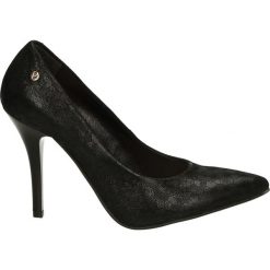 Czółenka - 1903 894 NERO. Czarne buty ślubne damskie Venezia, ze skóry. Za 189,00 zł.