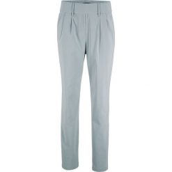 Spodnie wyszczuplające z bengaliny, z elastycznym paskiem bonprix srebrnoszary. Spodnie damskie bonprix. Za 59,99 zł.
