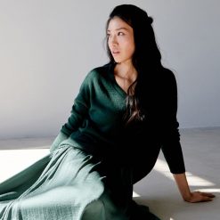 Dzianinowy sweter oversize - Khaki. Brązowe swetry damskie Sinsay, s, bez wzorów, z dzianiny, bez rękawów, bez kaptura. Za 49,99 zł.