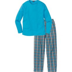 Piżama bonprix turkusowy w kratę. Niebieskie piżamy męskie marki bonprix, s. Za 69,99 zł.