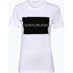 Calvin Klein Jeans - T-shirt damski, czarny. Czarne t-shirty damskie Calvin Klein Jeans, m, z nadrukiem, z jeansu. Za 219,95 zł.