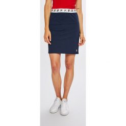 Fila - Spódnica. Niebieskie spódniczki dzianinowe marki Fila, s, z podwyższonym stanem, mini. W wyprzedaży za 139,90 zł.