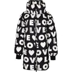 Kurtka puchowa damska Love Moschino. Kurtki damskie na zimę, s, bez wzorów, z puchu, bez kaptura. Za 2099,00 zł.