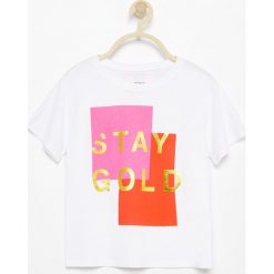 T-shirt z grafiką - Biały. Białe t-shirty damskie Reserved, s, bez wzorów, bez kołnierzyka. Za 49,99 zł.