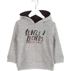 Bluza w kolorze szarym. Szare bluzy niemowlęce Losan, z nadrukiem, bez rękawów, bez kaptura. W wyprzedaży za 25,95 zł.