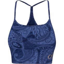 Top DEHA HARMONIC Niebieski|Print. Niebieskie bluzki damskie marki Deha, z aplikacjami, z gumy, bez kołnierzyka, z krótkim rękawem. W wyprzedaży za 84,00 zł.