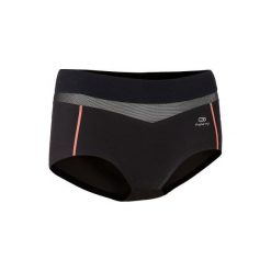 Bokserki do biegania. Czarne bokserki damskie KALENJI, s, bez wzorów, z elastanu. Za 49,99 zł.