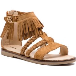 Sandały MAYORAL - 45055 Camel 55. Pomarańczowe sandały dziewczęce Mayoral, ze skóry, bez zapięcia. Za 229,00 zł.
