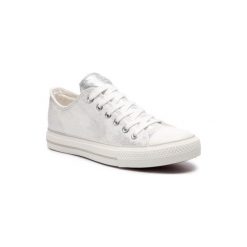 NYLON RED WP40-CZ004. Szare trampki i tenisówki damskie Nylon Red, bez wzorów, ze skóry ekologicznej, bez zapięcia. Za 59,99 zł.