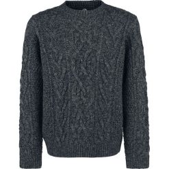 Bejsbolówki męskie: Brandit Cable Pullover Bluza odcienie ciemnoszarego